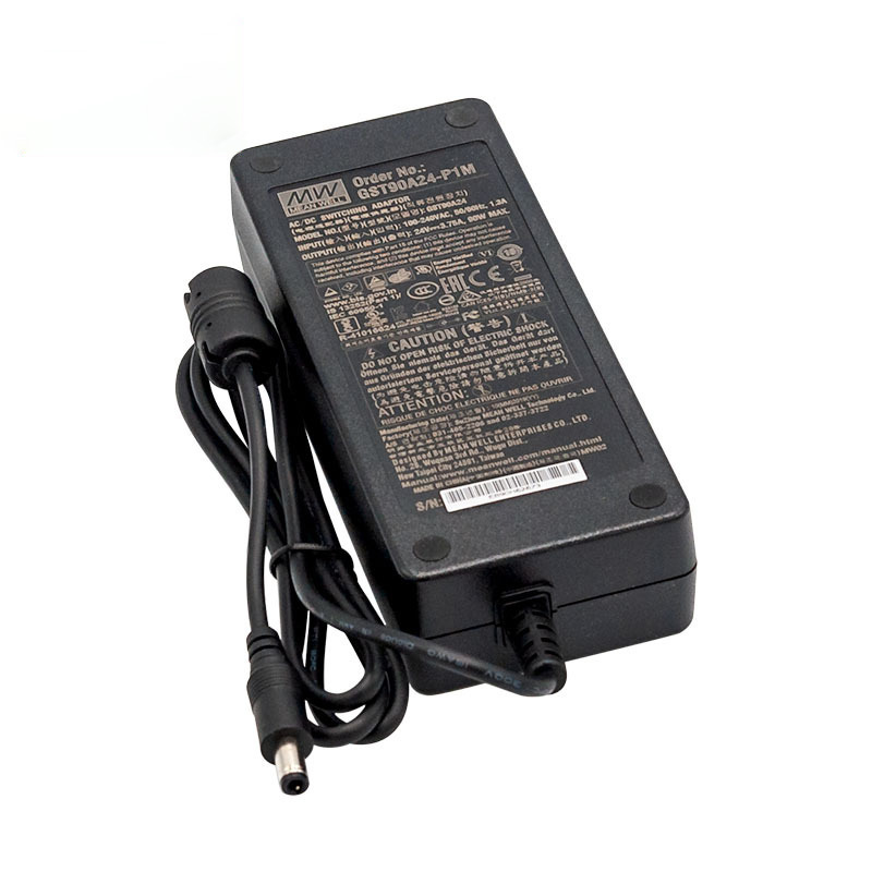 MeanWell DC24V 3.75A 90W GST90A24 AC To DC Reliable Green Industrial LED Power Adaptor MeanWell DC24V 3.75A 90W GST90A24 AC To DC Reliable Green Industrial LED Power Adaptor